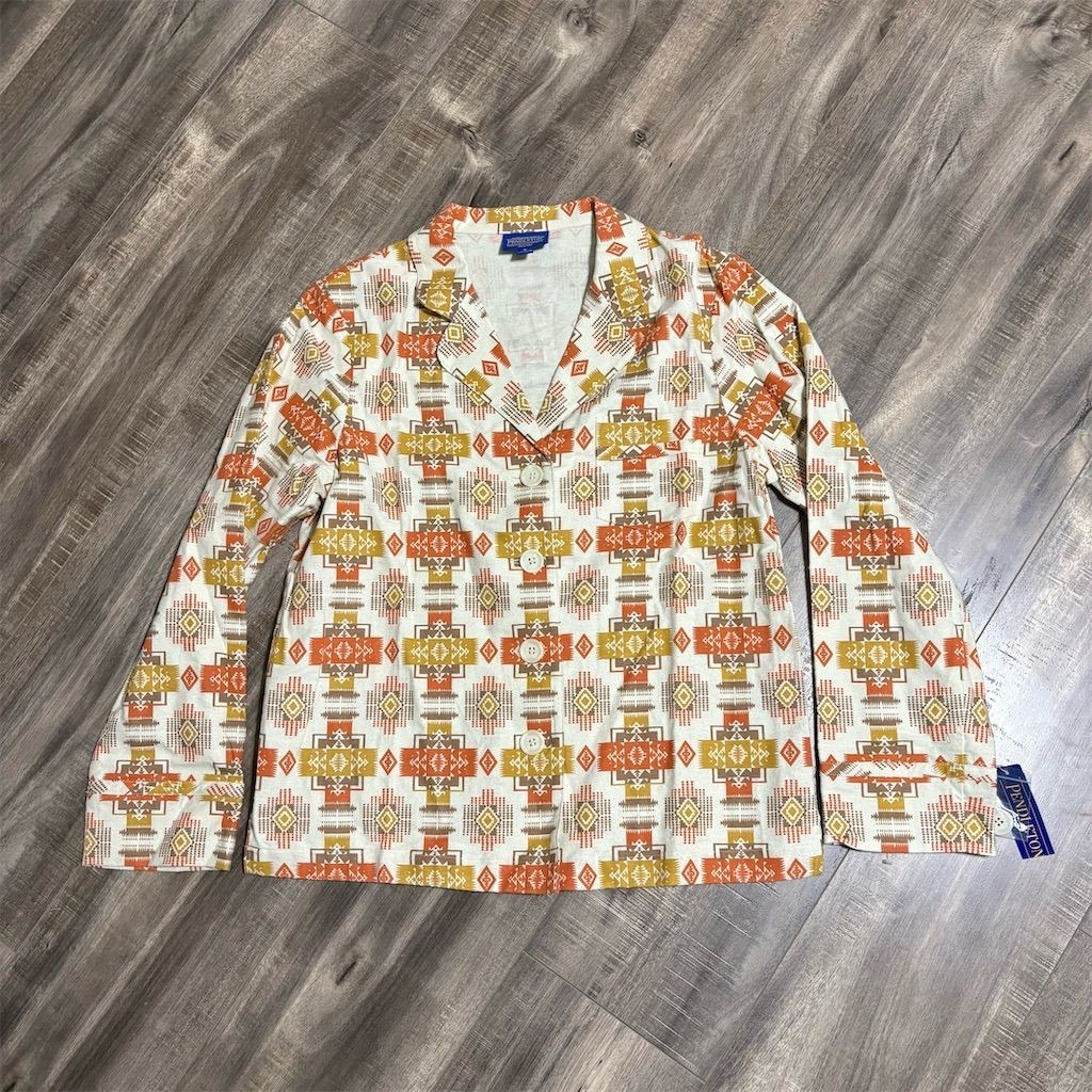 Pendleton Women's Multicolor Geometric Button-Up Jacket Size M